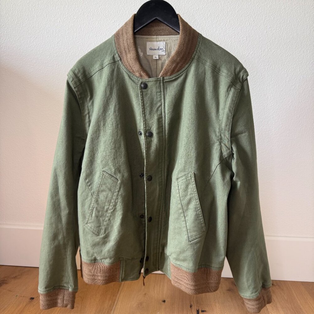 Steven Alan 2-in-1 Army Jacket/Vest • XL • 100% Cotton USA